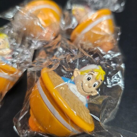 Lot of 4 New Crackle Spinning Tops Rice Krispies Cereal Toys 2003 - Picture 2 of 3